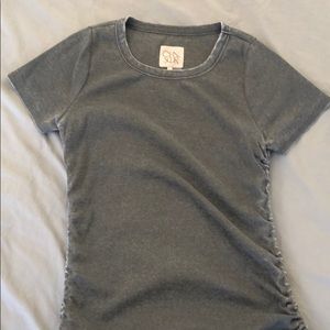 Olive maternity shirt